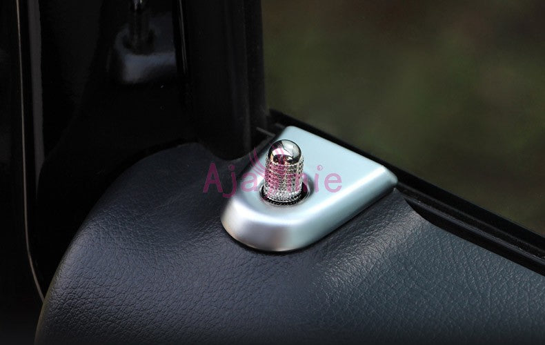 2014-2018 Chrome Door Lock Pin Molding Cover Kit Trim For Mercedes-Benz Vito W447 Viano Valente Metris Accessories