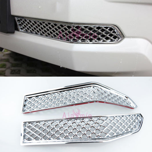 Accessories For Toyota Land Cruiser 150 Prado LC150 FJ150 2018 Below Front Grille Bumper Trims Chrome Car-Styling