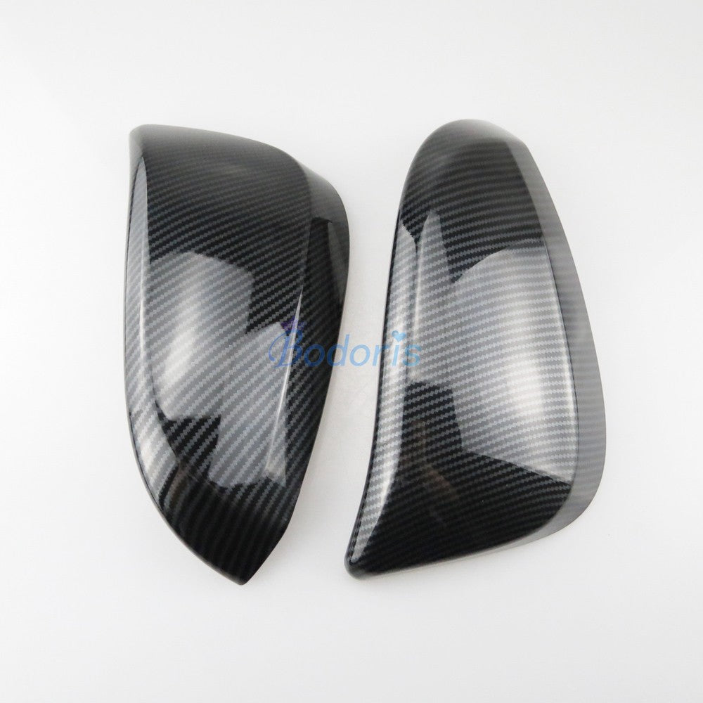 Carbon Fiber Door Mirror Cover Overlay Rear View Panel 2015 2016 2017 2018 For Toyota Hilux Revo SR5 AN120 AN130 Accessories