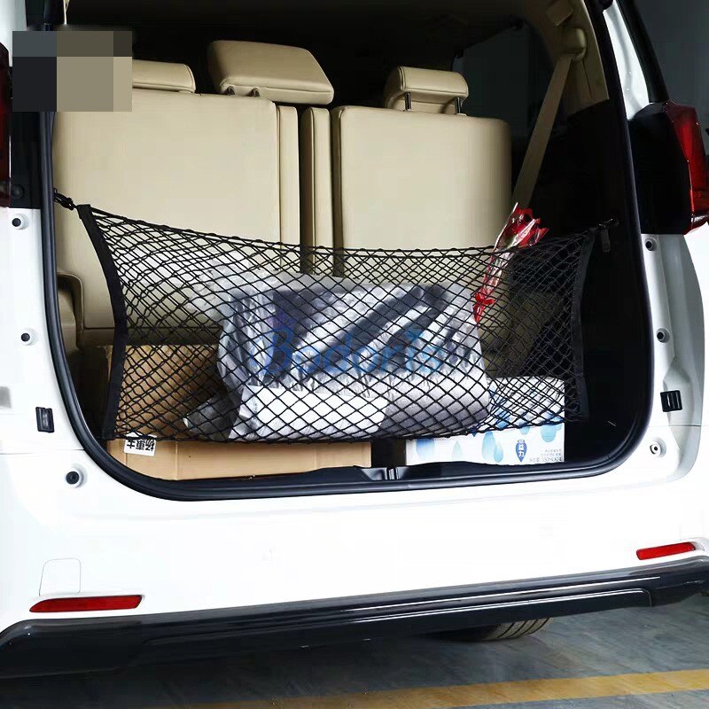 For Toyota Vellfire Alphard Car Truck Storage Bag Luggage Nets Hooks Organizer Dumpster Elastic Net Mesh Cover Accessories