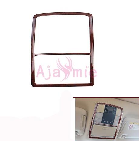 Interior Wooden Color Cover Garnish Trim Chrome Car Styling For Toyota Land Cruiser 150 Prado LC150 FJ150 2010-2017 Accessories