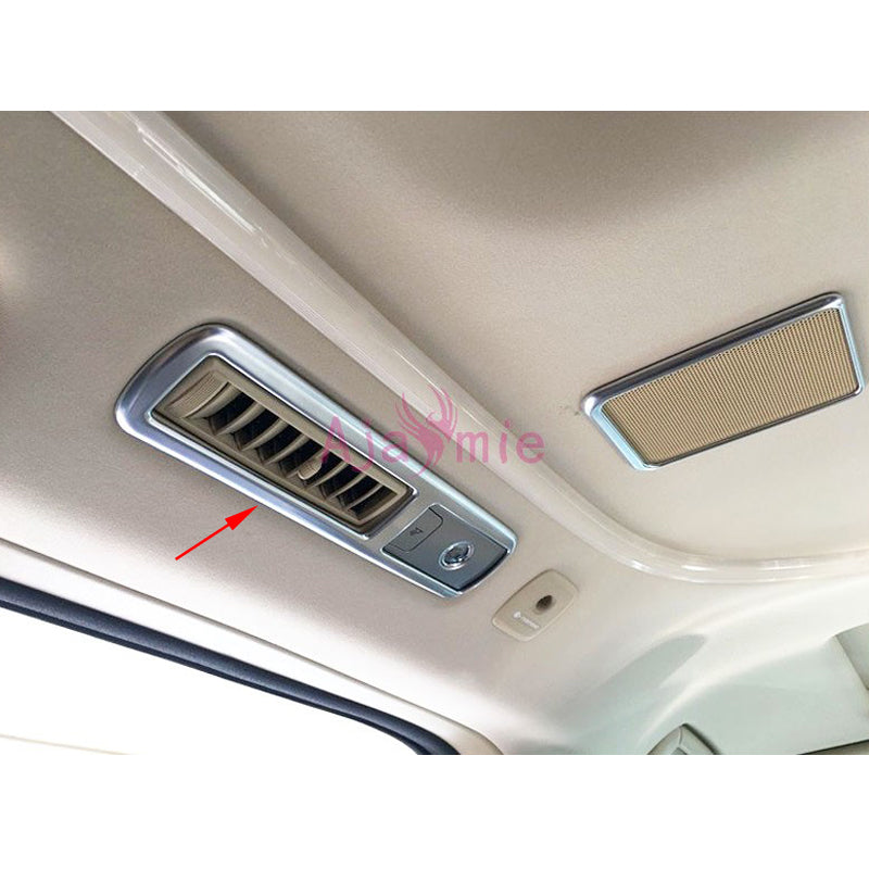 Chrome Car Styling Roof Air Conditioner AC Outlet Vent Trim Panel 2016 2017 2018 2019 For Toyota VELLFIRE 30 Alphard Accessories