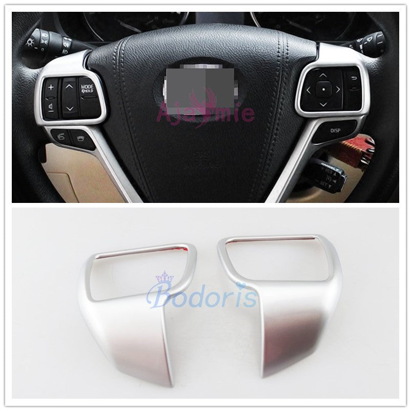 Chrome Car Styling Interior Steering Wheel Overlay Panel Garnish Trim 2015 2016 2017 2018 For Toyota Sienna Accessories