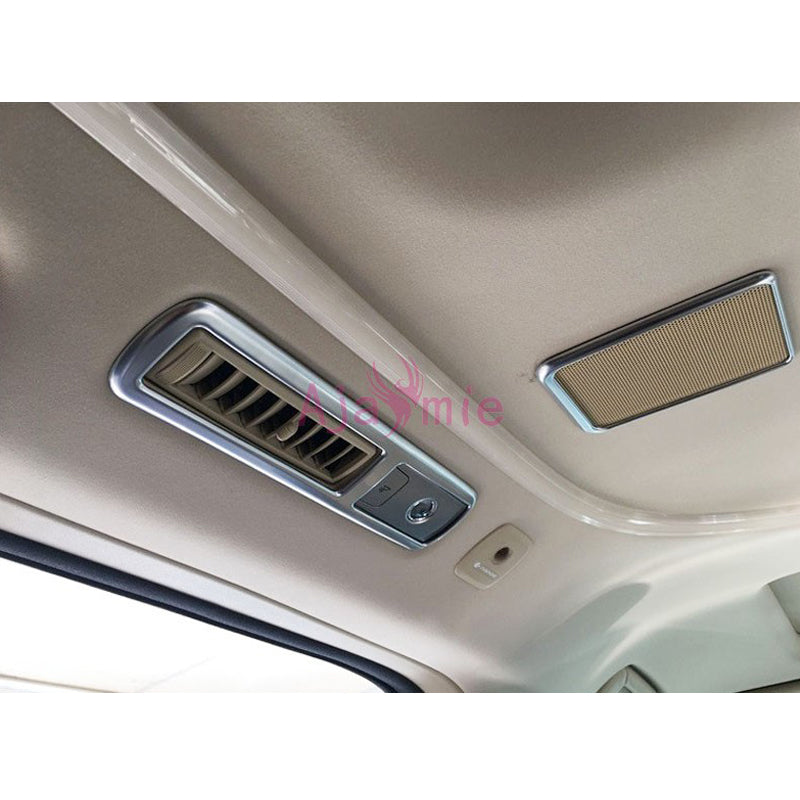 Chrome Car Styling Roof Air Conditioner AC Outlet Vent Trim Panel 2016 2017 2018 2019 For Toyota VELLFIRE 30 Alphard Accessories