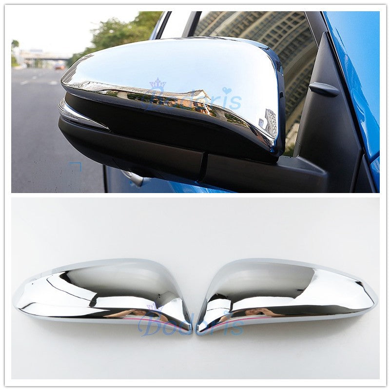 Chrome Car Styling Door Mirror Cover Overlay Rear View Rearview Trim Frame Panel 2016 2017 For Toyota INNOVA Accessories