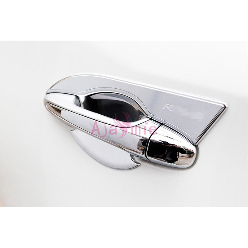 Chrome Car Styling Door Handle Bowl Insert Overlay Trim Garnish Panel Kit 2014 2015 2016 2017 2018 For Toyota RAV4 Accessories