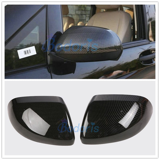 For Mercedes Benz Vito Valente Metris W447 2014-2018 Carbon Fiber Door Mirror Cover Rear View Overlay Car Styling Accessories