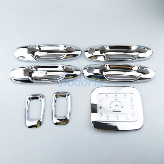 11 Pieces Chrome Package Handle Lamp Fuel Tank Cap Cover 1998-2007 For Toyota Land Cruiser 100 Lexus LX470 Accessories