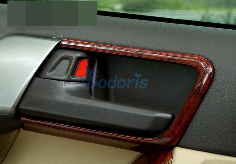 For Toyota Land Cruiser 150 Prado LC150 FJ150 2010-2017 Interior Wood Handle Bowl Insert Trim Panel Car-Styling Accessories