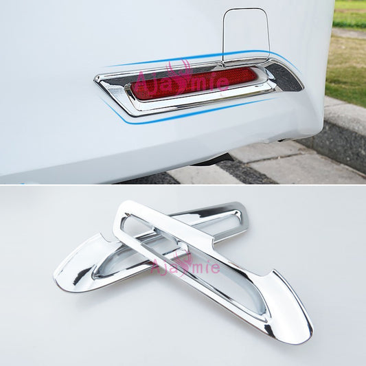 Chrome Car Styling Rear Fog Lamp Cover Light Overlay Garnish Panel 2016-2019 For Toyota Alphard VELLFIRE 30 Accessories