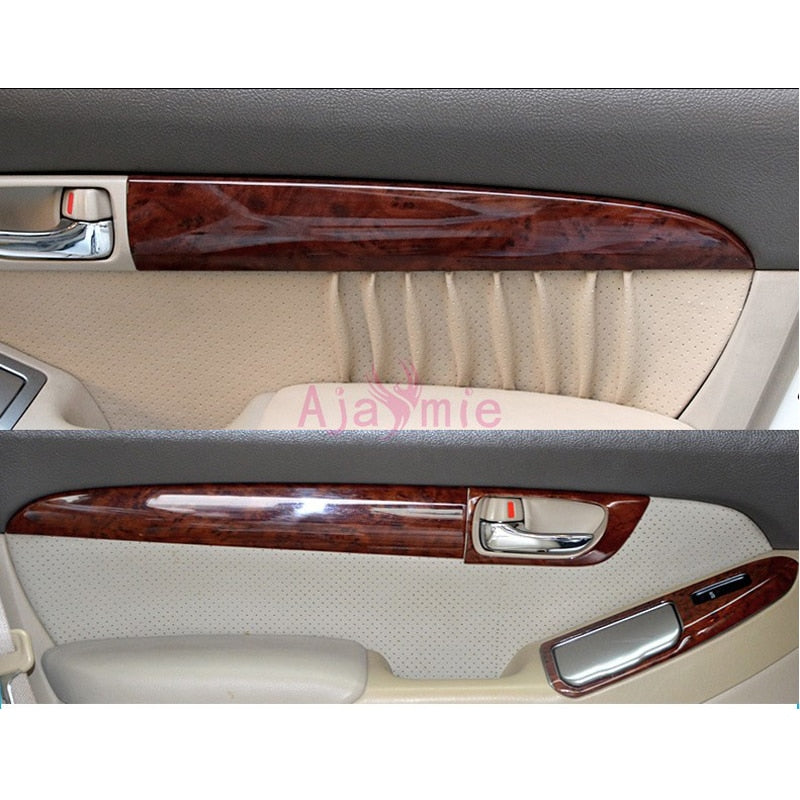 28 pcs Interior Wooden Color Trim Panel Cover Package 2003-2009 Car Styling For Toyota Land Cruiser 120 Prado FJ120 Accessories