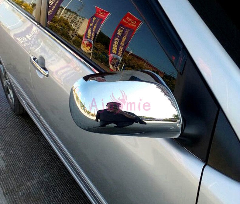 Accessories Door Mirror Cover Overlay Without Lamp for Corolla 2008 2009 2010 Yaris Vios XP90 2005-2013 Chrome Car Styling