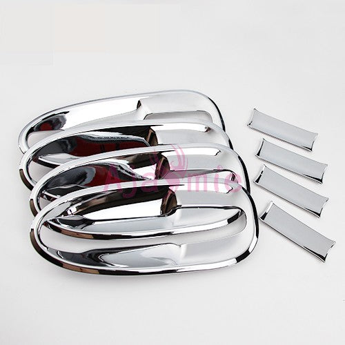 Chrome Car Styling 2014-2018 Door Handle Cover and Bowl Insert Trim Plate For Mercedes Benz Vito V Class V260 W447 Accessories