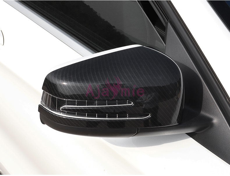 For Mercedes Benz AMG A Class W176 A45 2013 2014 2015 2016 2017 2018 Door Mirror Overlay Rear View Cover Car Styling Accessories