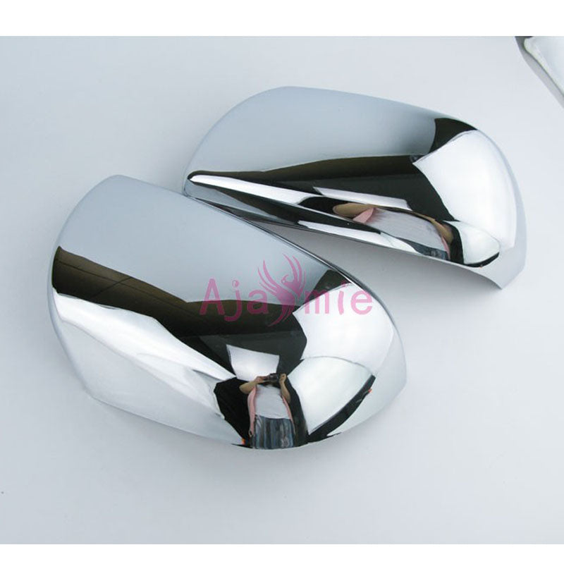 Chrome Car Styling Door Mirror Cover Overlay Rear View Trim Frame Panel Plate Kit 2009-2014 For Toyota Highlander Accessories