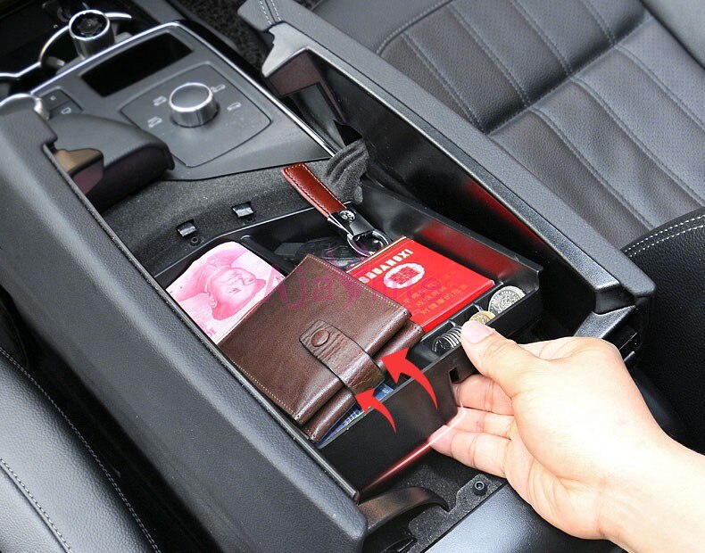 Accessories for Mercedes Benz GL GLE Class X166 W166 Armrest Glove Storage Box Container Holder Tray Car Organizer