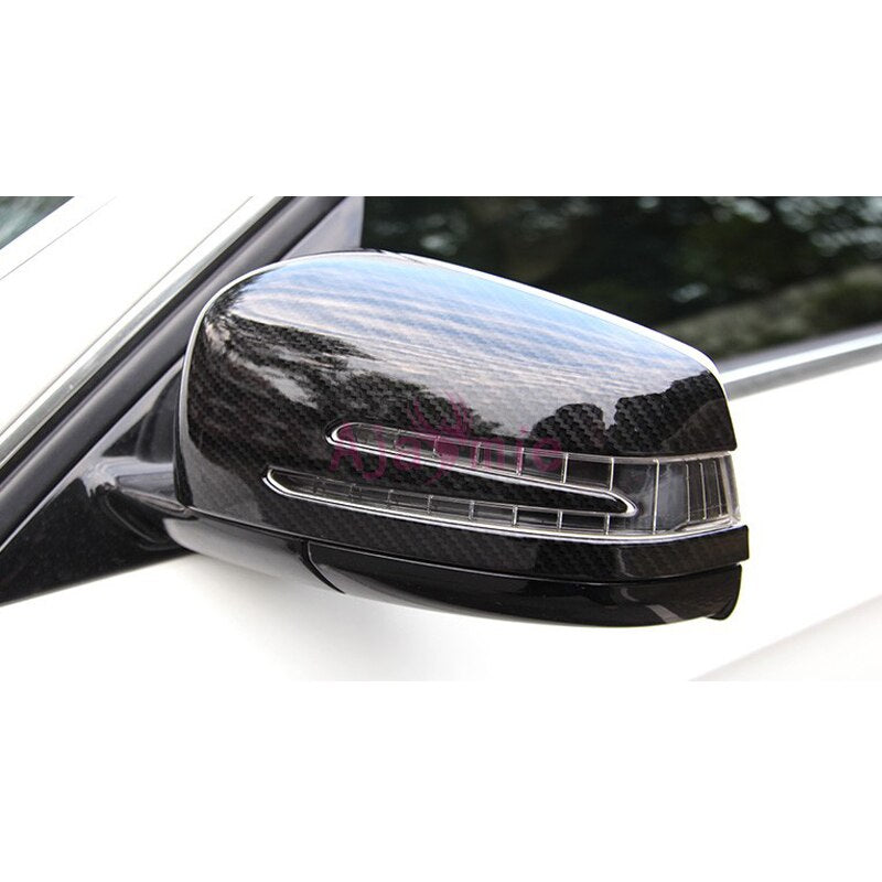 Car Styling Carbon Fiber Color Rearview Mirror Cover Overlay For Mercedes Benz AMG W166 C292 X166 GLE Wagon Coupe GL Accessories