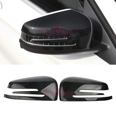 For Mercedes Benz AMG A Class W176 A45 2013 2014 2015 2016 2017 2018 Door Mirror Overlay Rear View Cover Car Styling Accessories