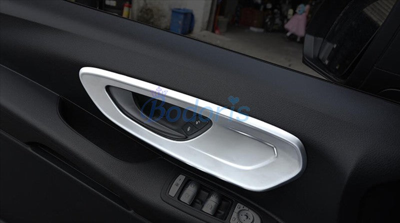 For Mercedes Benz V Class Vito W447 2014 2015 2016 2017 2018 Interior Door Handle Bowl Insert Trim Chrome Car Styling Accessory