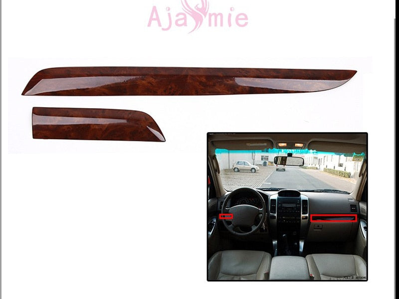 Interior Wooden Color Trim Panel Cover Overlay 2003-2009 Car Styling For Toyota Land Cruiser 120 Prado FJ120 Accessories