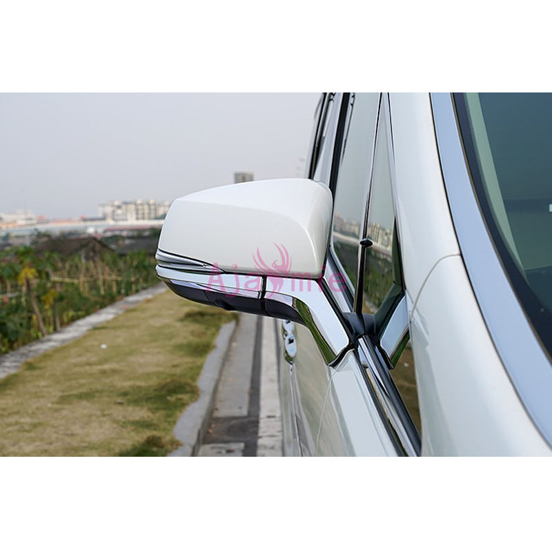 Chrome Car Styling Door Mirror Trim Rearview Overlay Rear View Panel 2016-2019 For Toyota Alphard VELLFIRE 30 Accessories