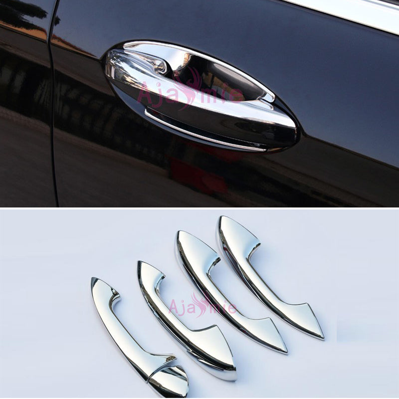 Accessories Fit For Mercedes Benz E Class W213 2016 2017 2018 Door Handle Cover and Bowl Insert Overlay Trim Chrome Car Styling