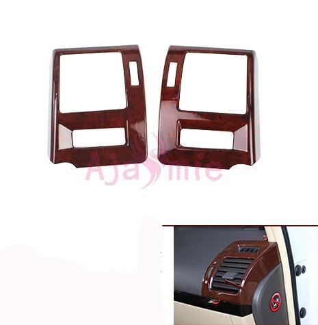 Interior Wooden Color Cover Garnish Trim Chrome Car Styling For Toyota Land Cruiser 150 Prado LC150 FJ150 2010-2017 Accessories