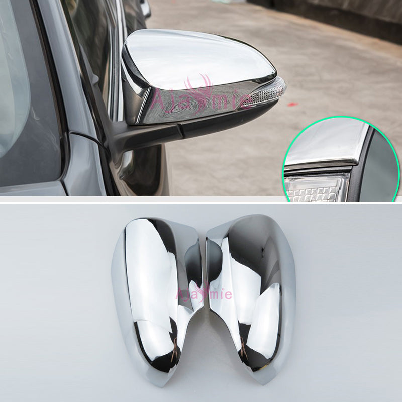 Door Mirror Cover Rear View Overlay Frame Panel Trims Chrome Car Styling 2017 2018  For Toyota C-HR C HR CHR Accessories