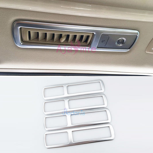 Chrome Car Styling Roof Air Conditioner AC Outlet Vent Trim Panel 2016 2017 2018 2019 For Toyota VELLFIRE 30 Alphard Accessories