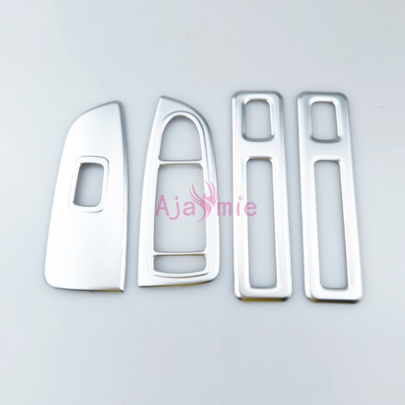 Chrome Styling Window Glass Armrest Lift Overlay Trim Cover 2016 2017 For Mercedes-Benz Vito Valente Metris W447 Accessories