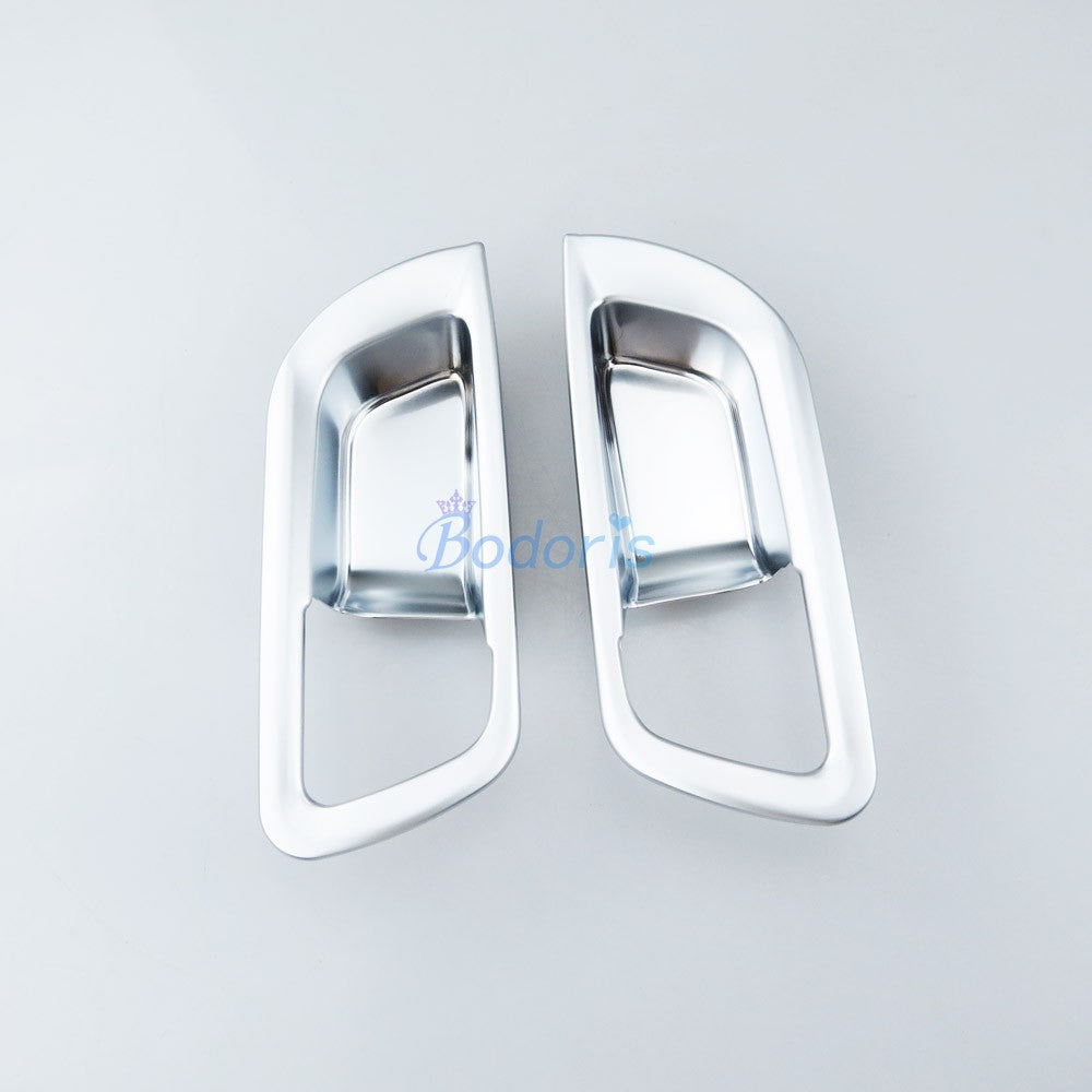 Chrome Car Styling Interior Door Handle Bowl Insert Trim Overlay Panel 2016-2019 For Toyota Alphard VELLFIRE 30 Accessories