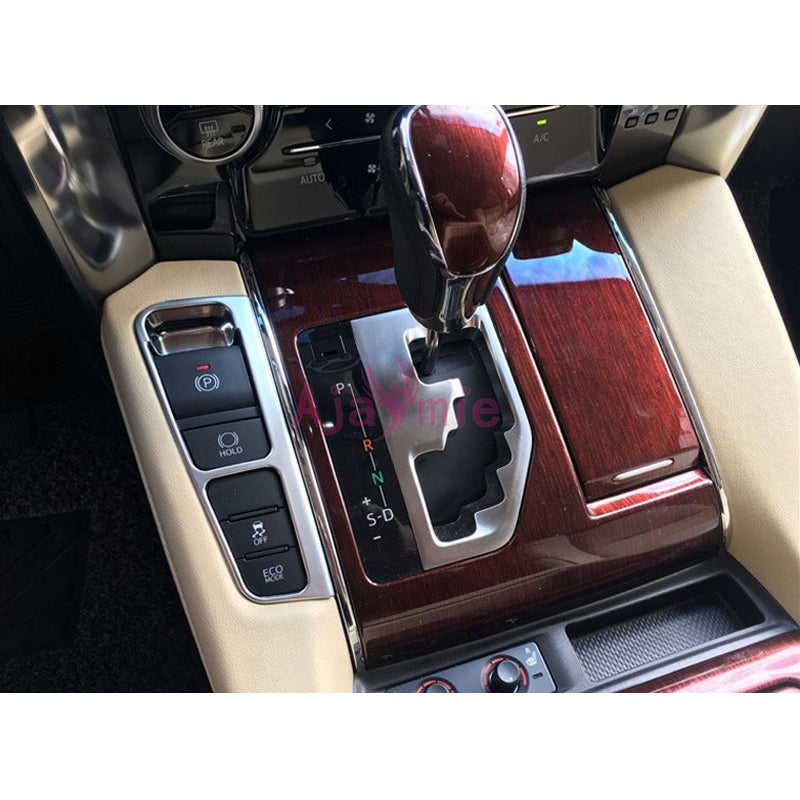 Chrome Car Styling Electric Parking Hand Break Hold Switch Cover Panel 2016-2019 For Toyota Alphard VELLFIRE 30 Accessories