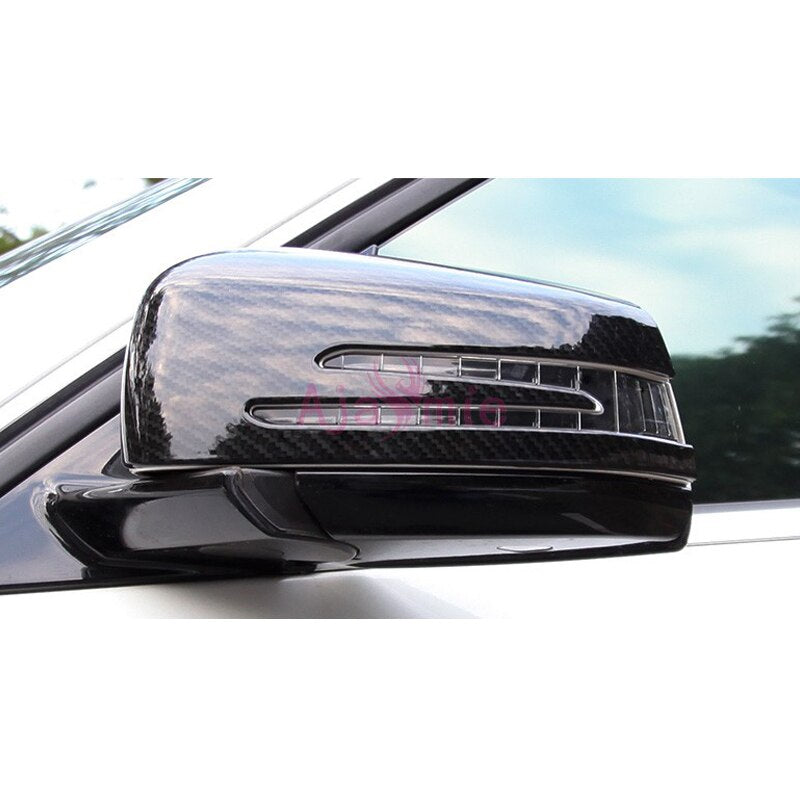 Car Styling Carbon Fiber Color Rearview Mirror Cover Overlay For Mercedes Benz AMG W166 C292 X166 GLE Wagon Coupe GL Accessories