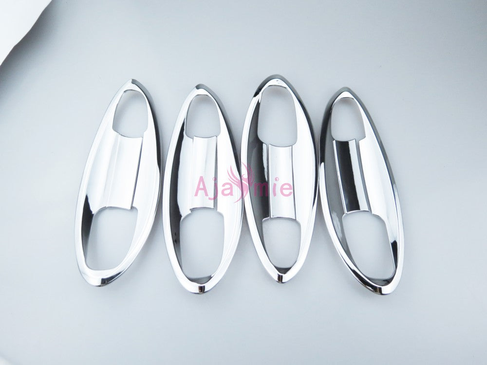 Accessories Fit For Mercedes Benz E Class W213 2016-2018 Door Handle Bowl Insert Overlay Trim Panel Cover Chrome Car Styling