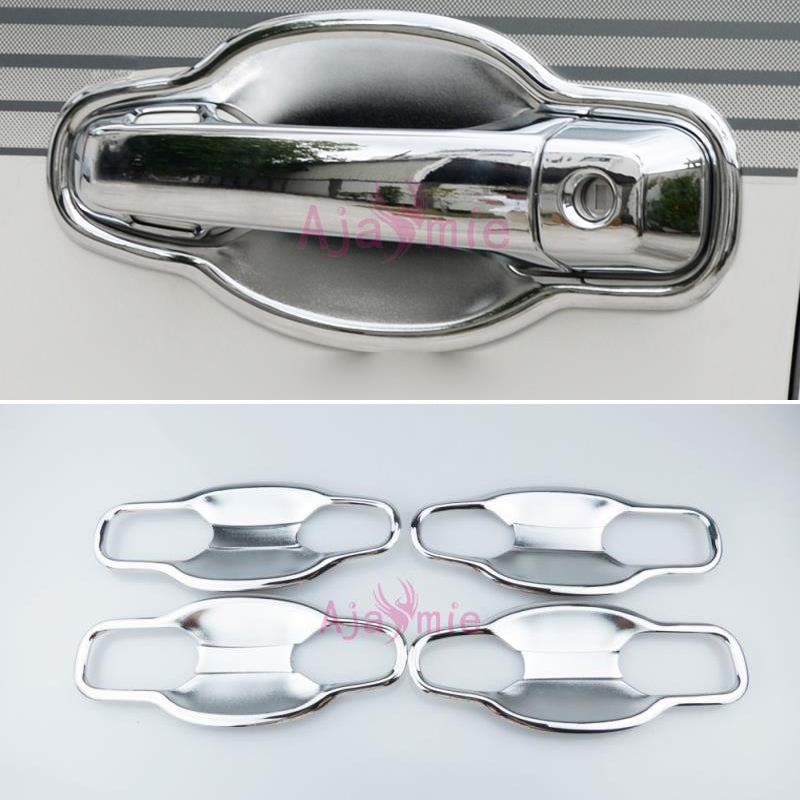 Chrome Car Styling Door Handle Bowl Insert Trim Panel Overlay Frame Kit 2016 2017 2018 For Toyota Land Cruiser 200 Accessories