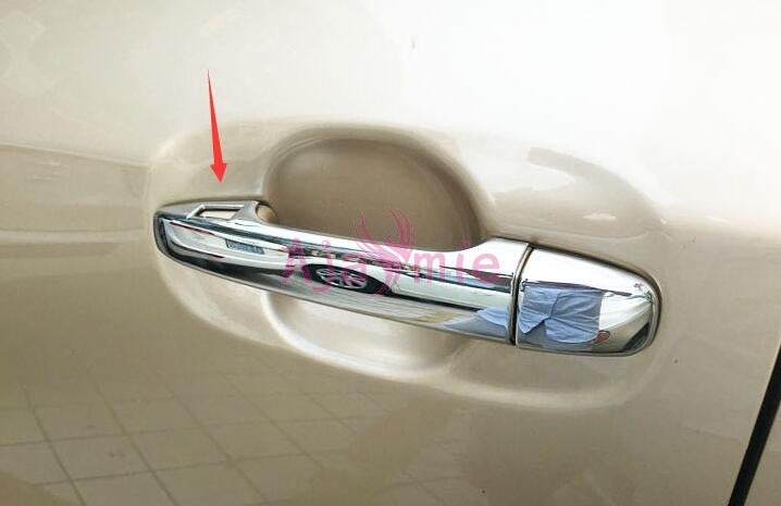 Chrome Car Styling Door Handle Cover Overlay Trim Panel Frame 2011 2012 2013 2014 2015 2016 2017 For Toyota Sienna Accessories