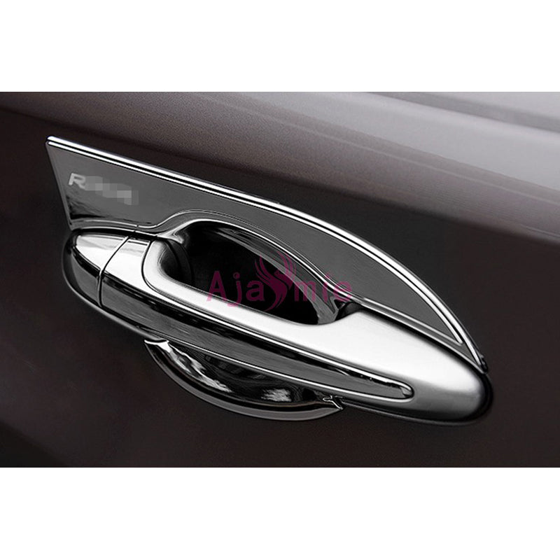 Chrome Car Styling Door Handle Bowl Insert Overlay Trim Garnish Panel Kit 2014 2015 2016 2017 2018 For Toyota RAV4 Accessories