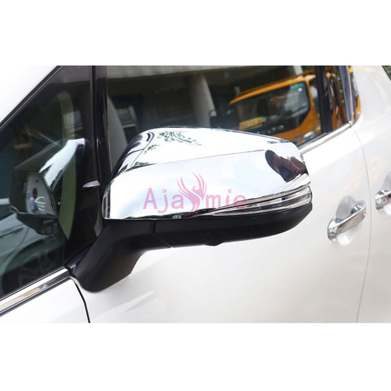 Chrome Car Styling Door Mirror Cover Rearview Overlay Rear View Panel 2015-2020 For Toyota Alphard VELLFIRE 30 Accessories