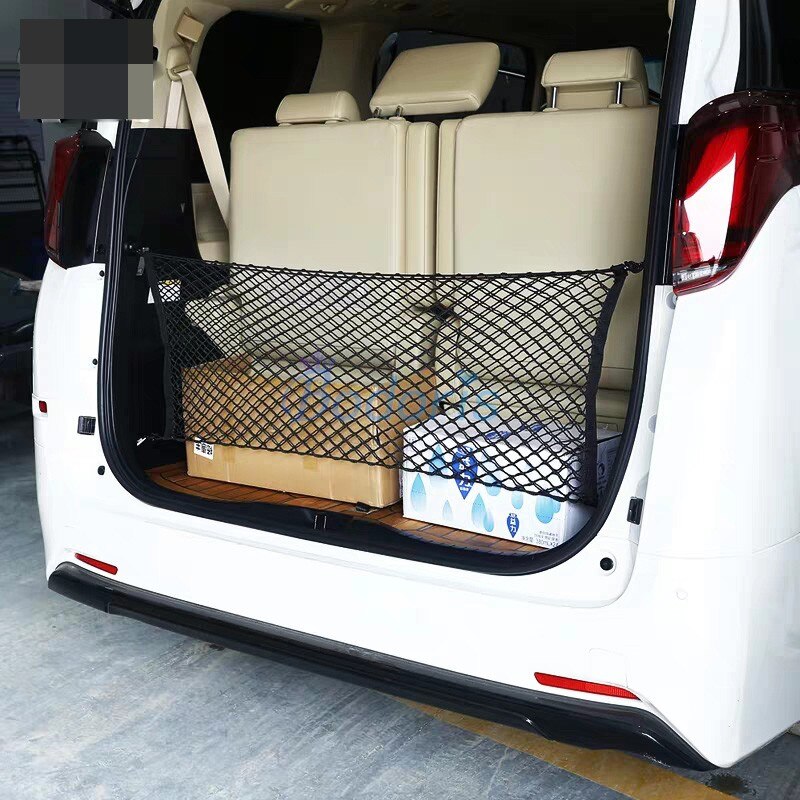 For Toyota Privia Sienna Car Truck Storage Bag Luggage Nets Hooks Organizer Dumpster Elastic Net Mesh Cover Accessories