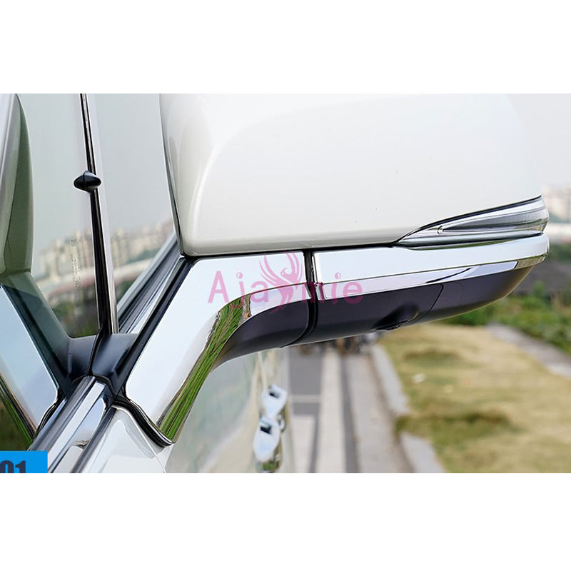 Chrome Car Styling Door Mirror Trim Rearview Overlay Rear View Panel 2016-2019 For Toyota Alphard VELLFIRE 30 Accessories