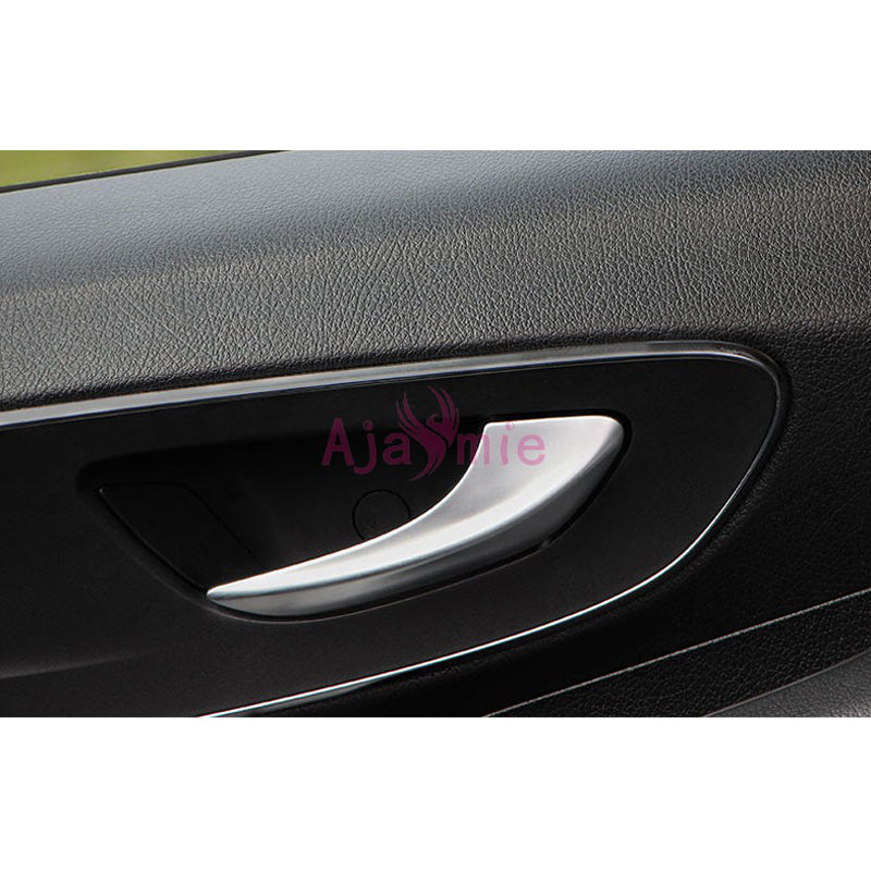 Chrome Interior Door Handle Cover Moulding Trim Frame Panel 2014-2017 For Mercedes-Benz Vito W447 Accessories