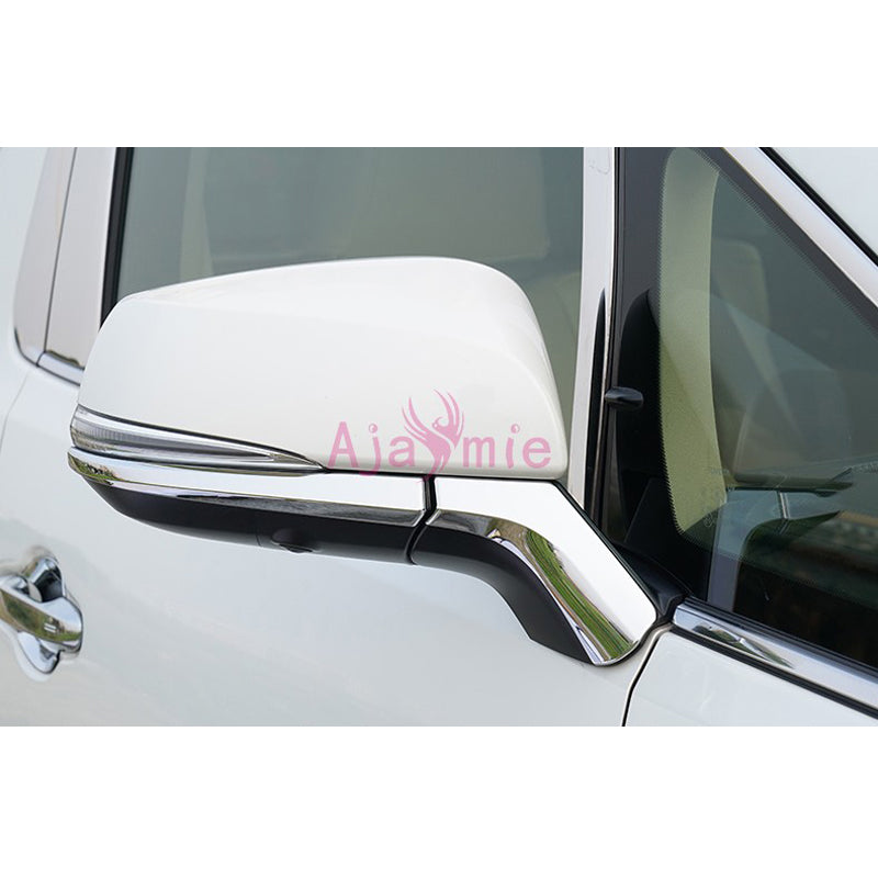 Chrome Car Styling Door Mirror Trim Rearview Overlay Rear View Panel 2016-2019 For Toyota Alphard VELLFIRE 30 Accessories