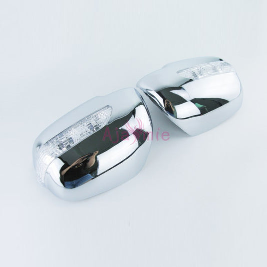 Door Mirror Overlay Rear view cover with LED Turn signal Chrome Car Styling 2011-2015 For Toyota Innova Accessories