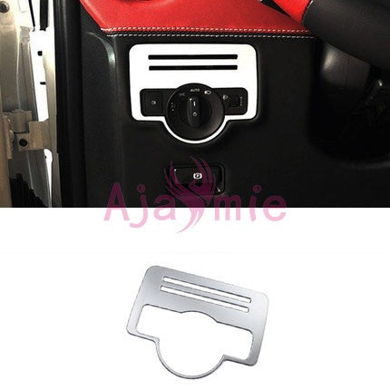 Car Styling Chrome Interior Headlight Switch Cover Panel Trim  2014-2018 For Mercedes-Benz Vito Valente Metris W447 Accessories