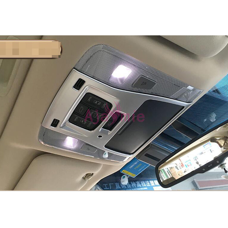 Chrome Car Styling Interior Reading Lamp Light Switch Overlay Panel 2016-2019 For Toyota VELLFIRE 30 Alphard Accessories