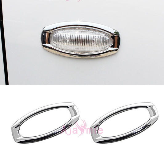 Chrome Car Styling Side Lamp Cover Blinker Overlay Panel Bumper 2014 2015 2016 2017 For Toyota Vios Yaris Sedan Accessories