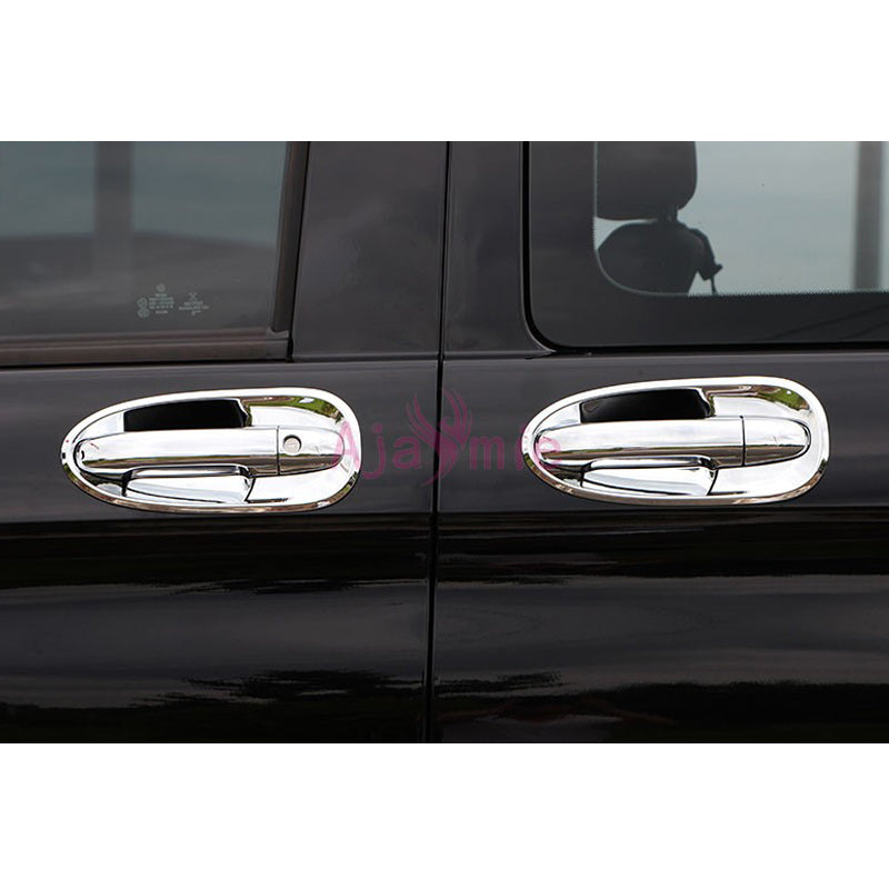 Chrome Car Styling 2014-2018 Door Handle Cover and Bowl Insert Trim Plate For Mercedes Benz Vito V Class V260 W447 Accessories