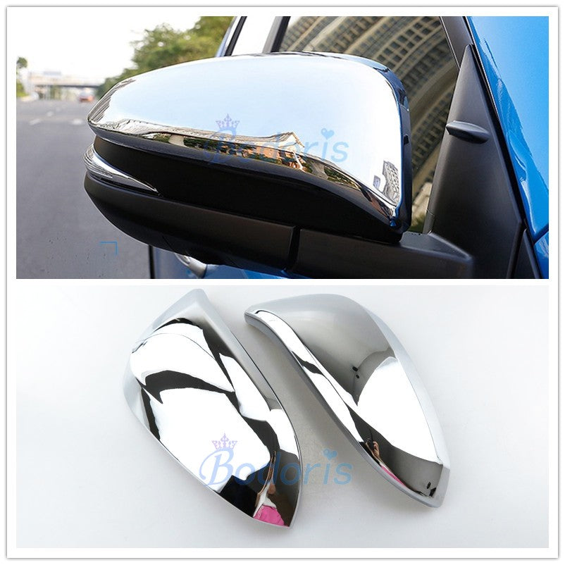 Chrome Car Styling Door Mirror Cover Overlay Rearview Trim Panel Frame 2014 2015 2016 2017 2018 For Toyota RAV4 Accessories