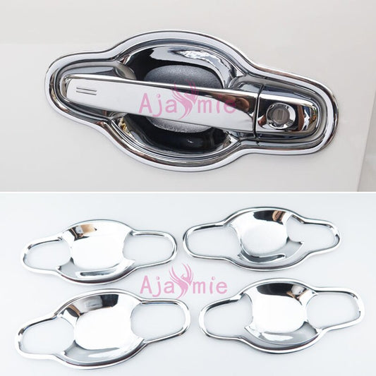 Chrome Car Styling Door Handle Bowl Insert Trim Cover Overlay Panel 2016-2019 For Toyota Alphard  VELLFIRE 30 Accessories