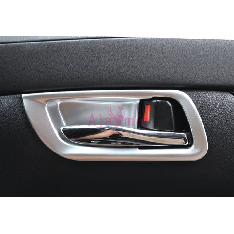 Chrome Car Styling Interior Door Handle Bowl Insert Trim Overlay Panel 2016-2019 For Toyota Alphard VELLFIRE 30 Accessories